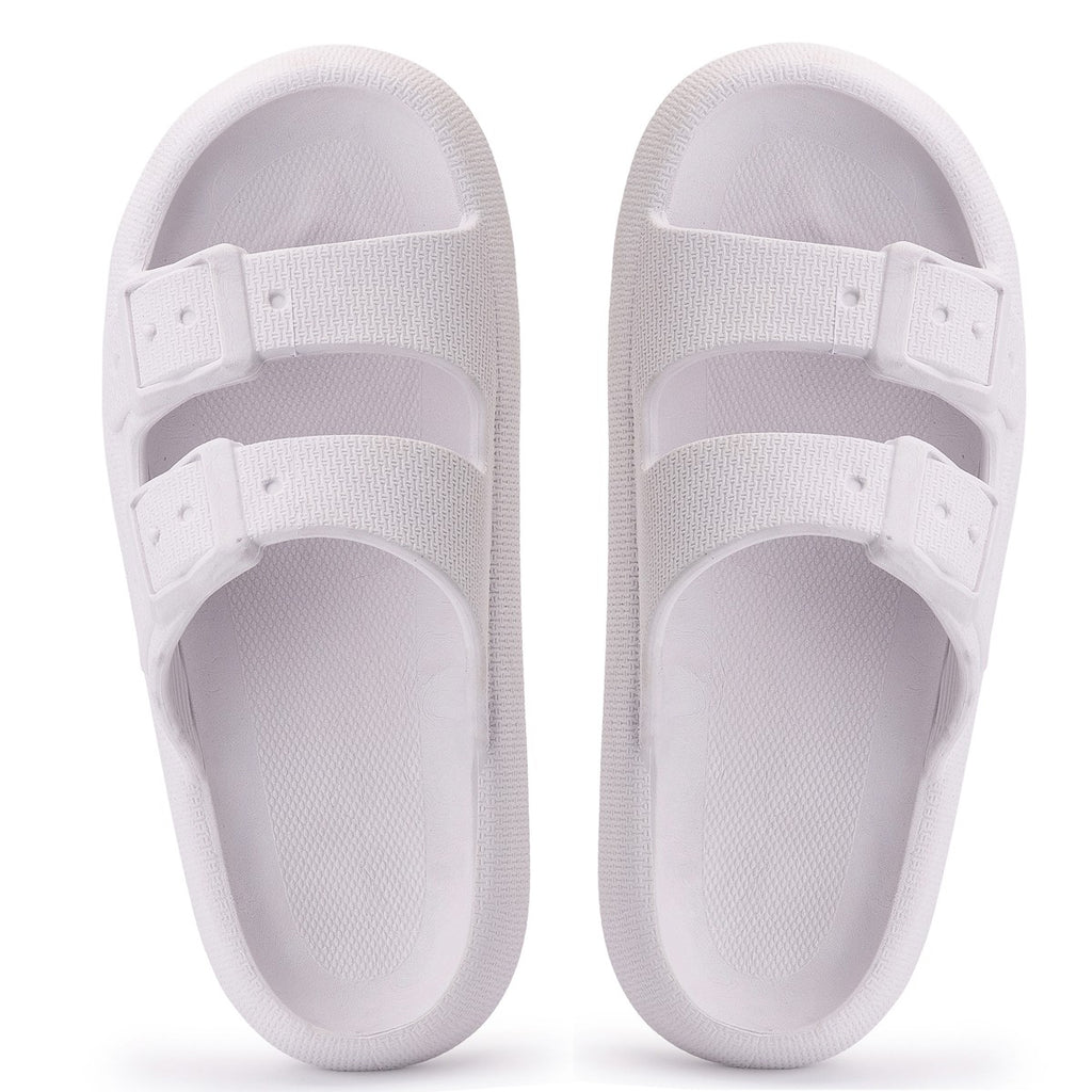 Chinelo Masculino Slide — Branco — vista superior