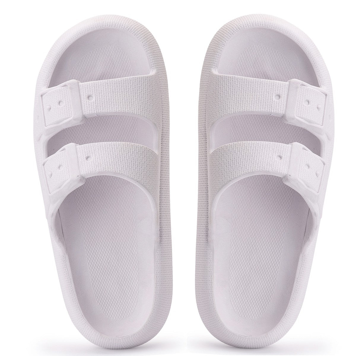 Chinelo Masculino Slide — Branco — vista superior