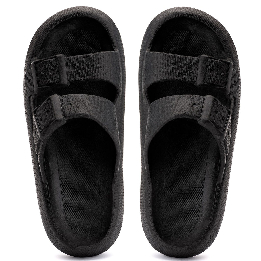 Chinelo Masculino Slide — Preto — vista superior