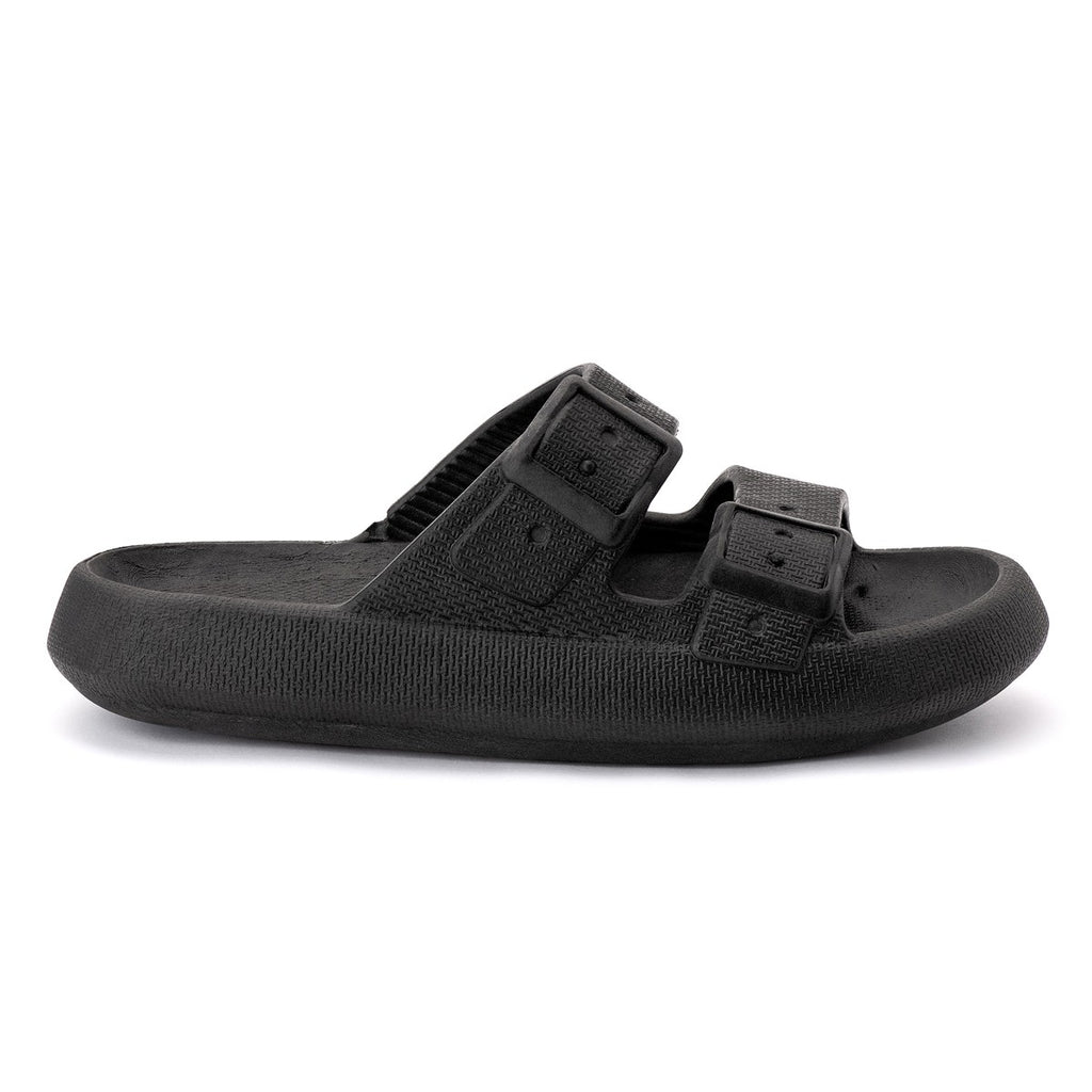 Chinelo Masculino Slide — Preto — vista lateral