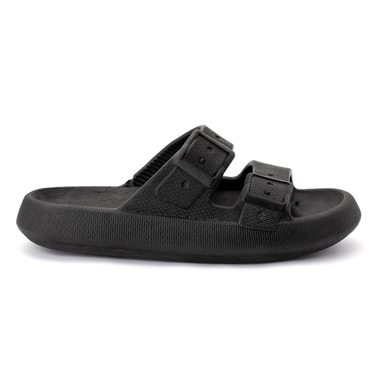 Chinelo Masculino Slide — Preto — vista lateral