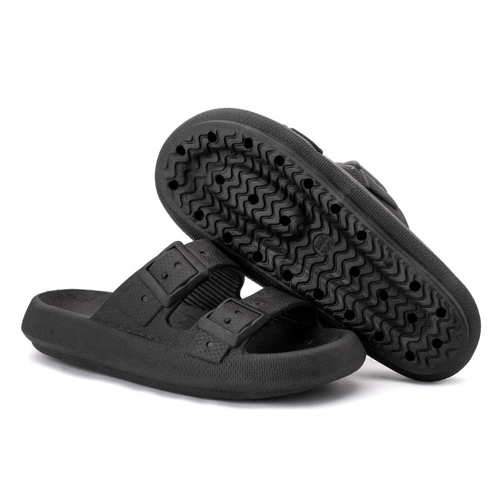 Chinelo Masculino Slide — Preto — vista frontal