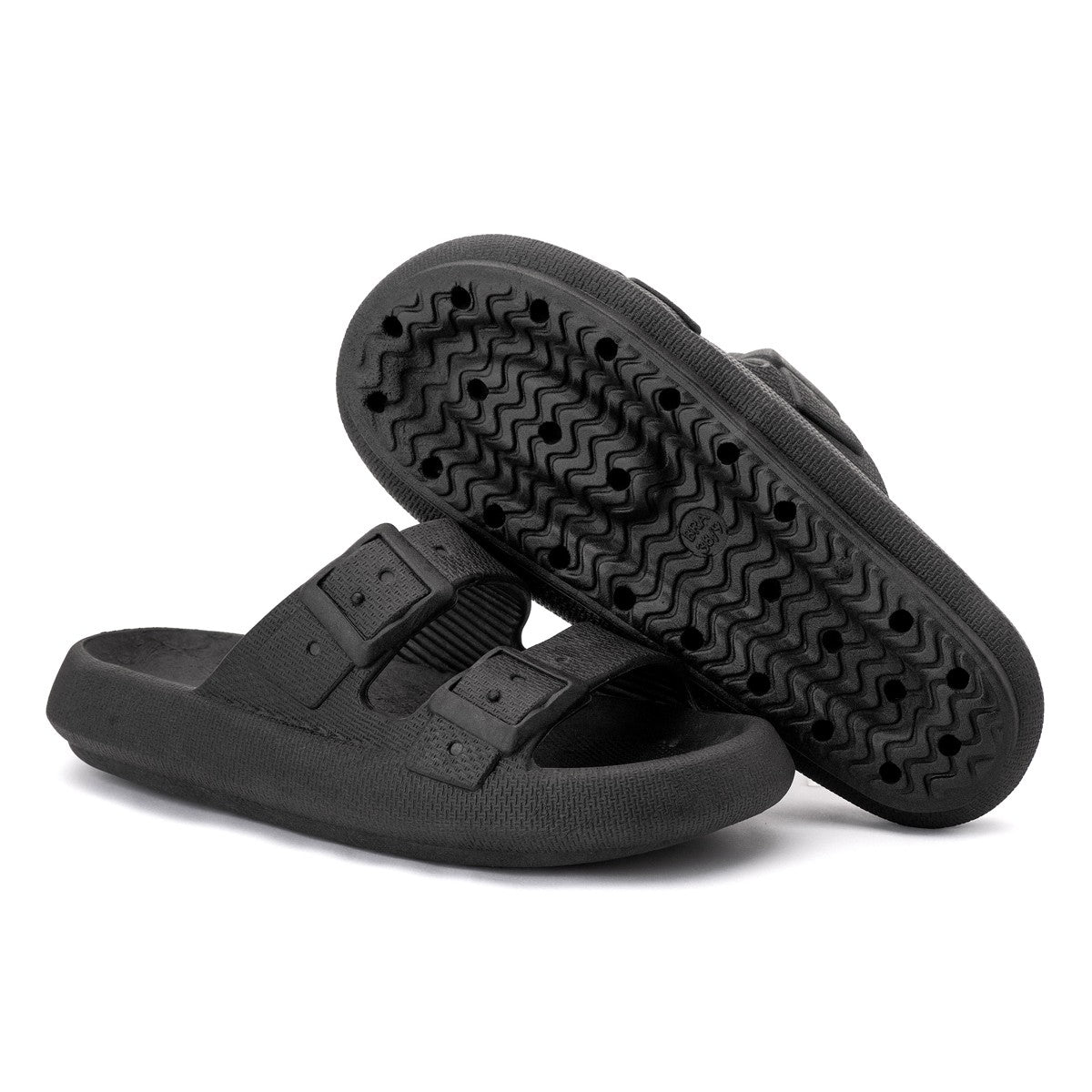 Chinelo Masculino Slide — Preto — vista frontal