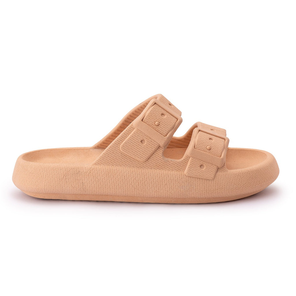 Chinelo Masculino Slide — Nude — vista lateral