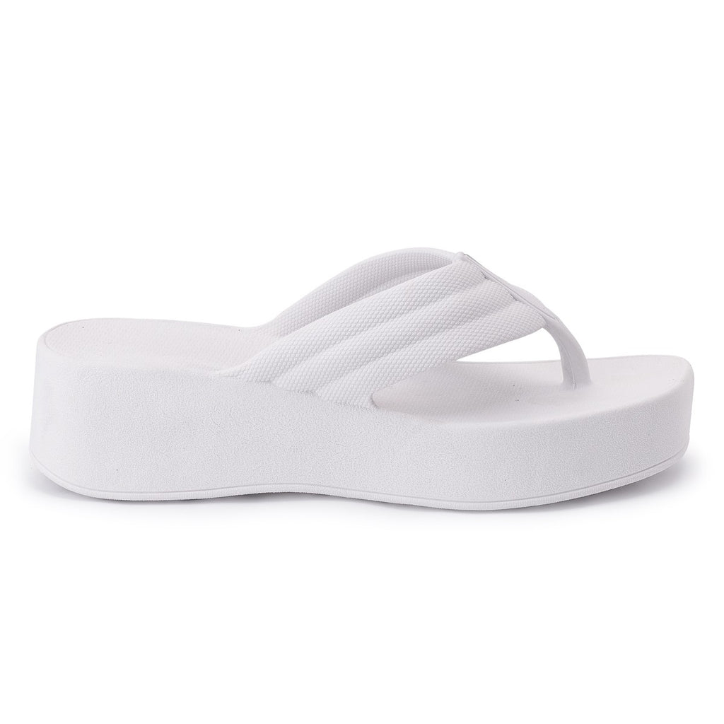 Chinelo Masculino Slide — Branco — vista lateral