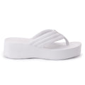 Chinelo Masculino Slide — Branco — vista lateral