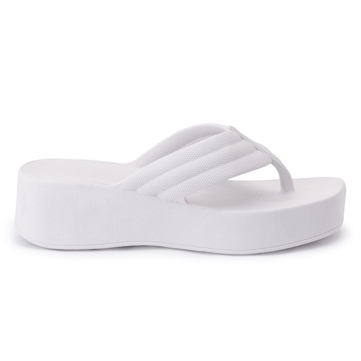 Chinelo Masculino Slide — Branco — vista lateral