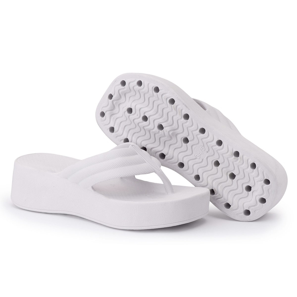 Chinelo Masculino Slide — Branco — vista frontal