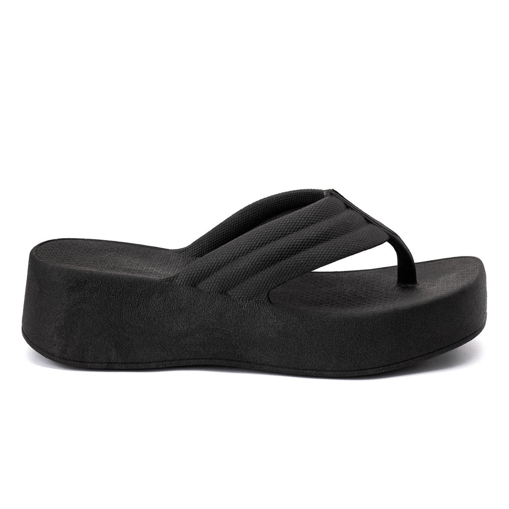 Chinelo Masculino Slide — Preto — vista lateral