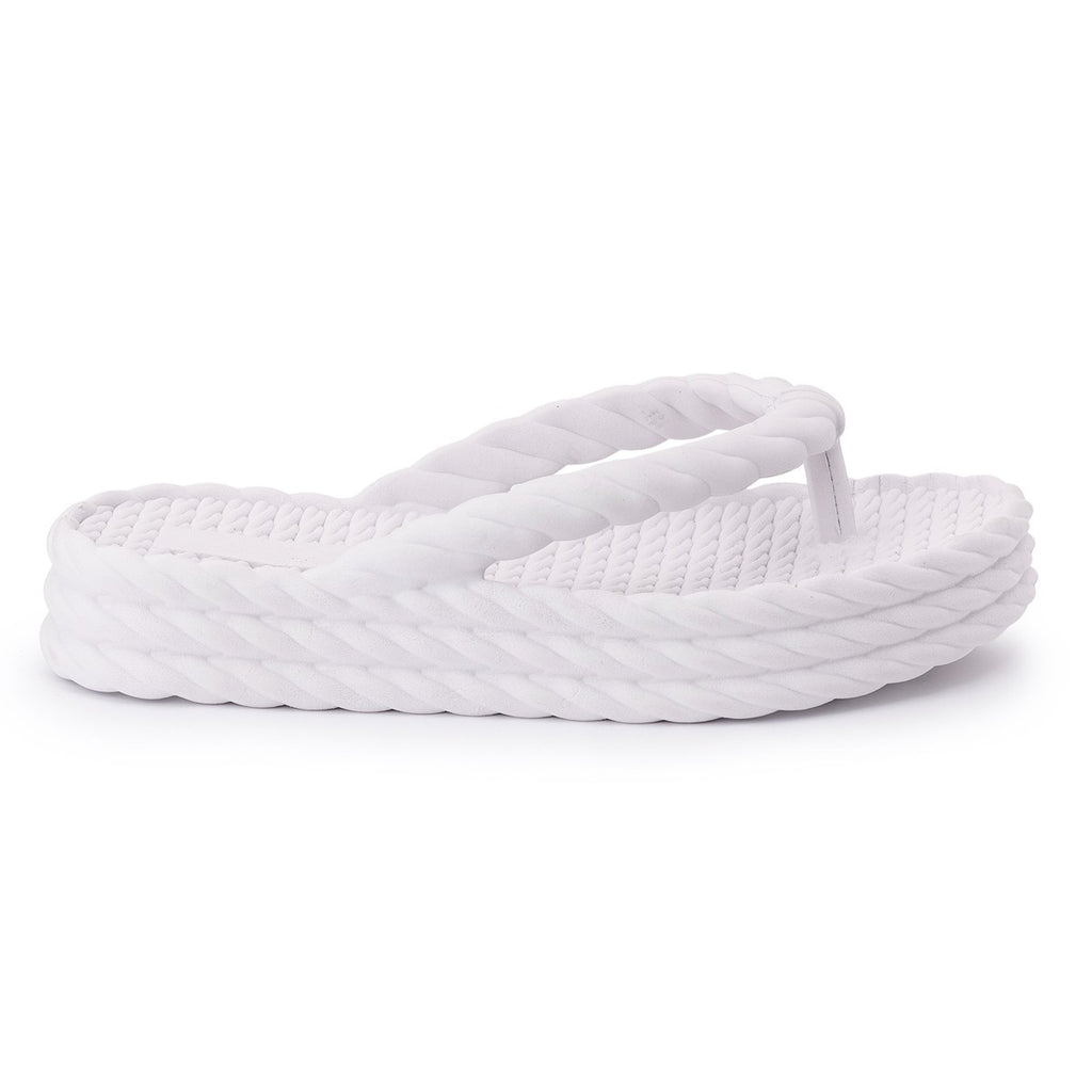 Chinelo Masculino Slide — Branco — vista lateral