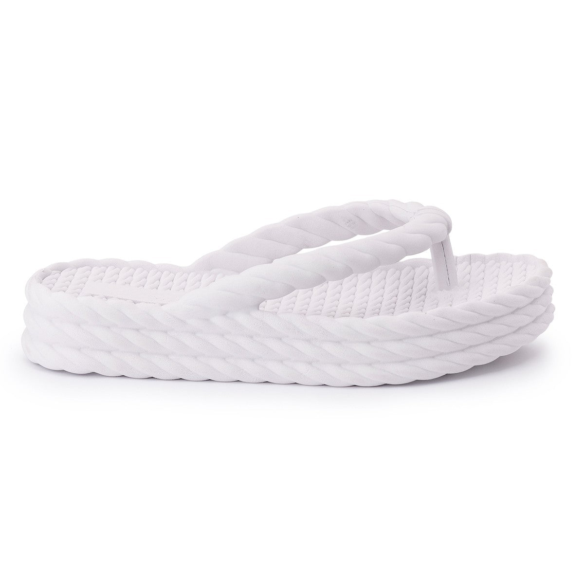 Chinelo Masculino Slide — Branco — vista lateral
