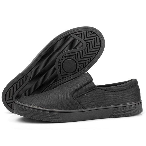 Slip On Masculino Casual — Preto — vista lateral