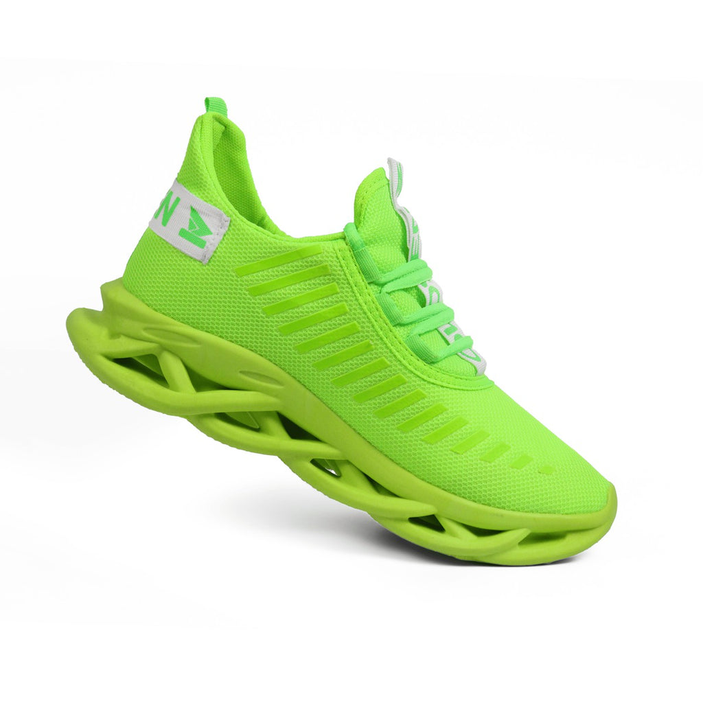 Tênis Masculino Casual Esportivo — Verde — vista lateral