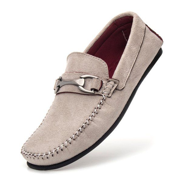 Mocassim Masculino com Fivela — Azul — vista superior