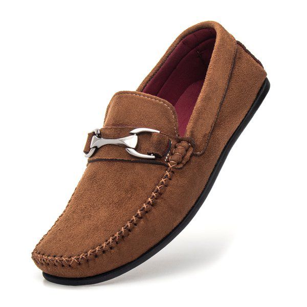 Mocassim Masculino com Fivela — Azul — vista frontal