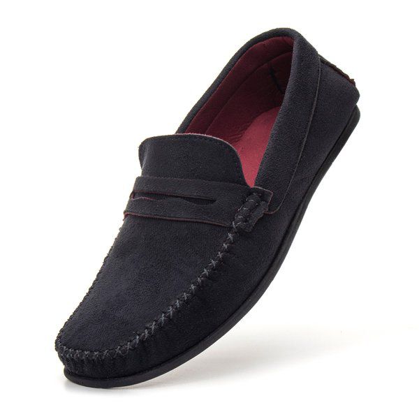 Mocassim Masculino — Preto — vista lateral