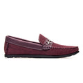 Mocassim Masculino — Vinho — vista lateral