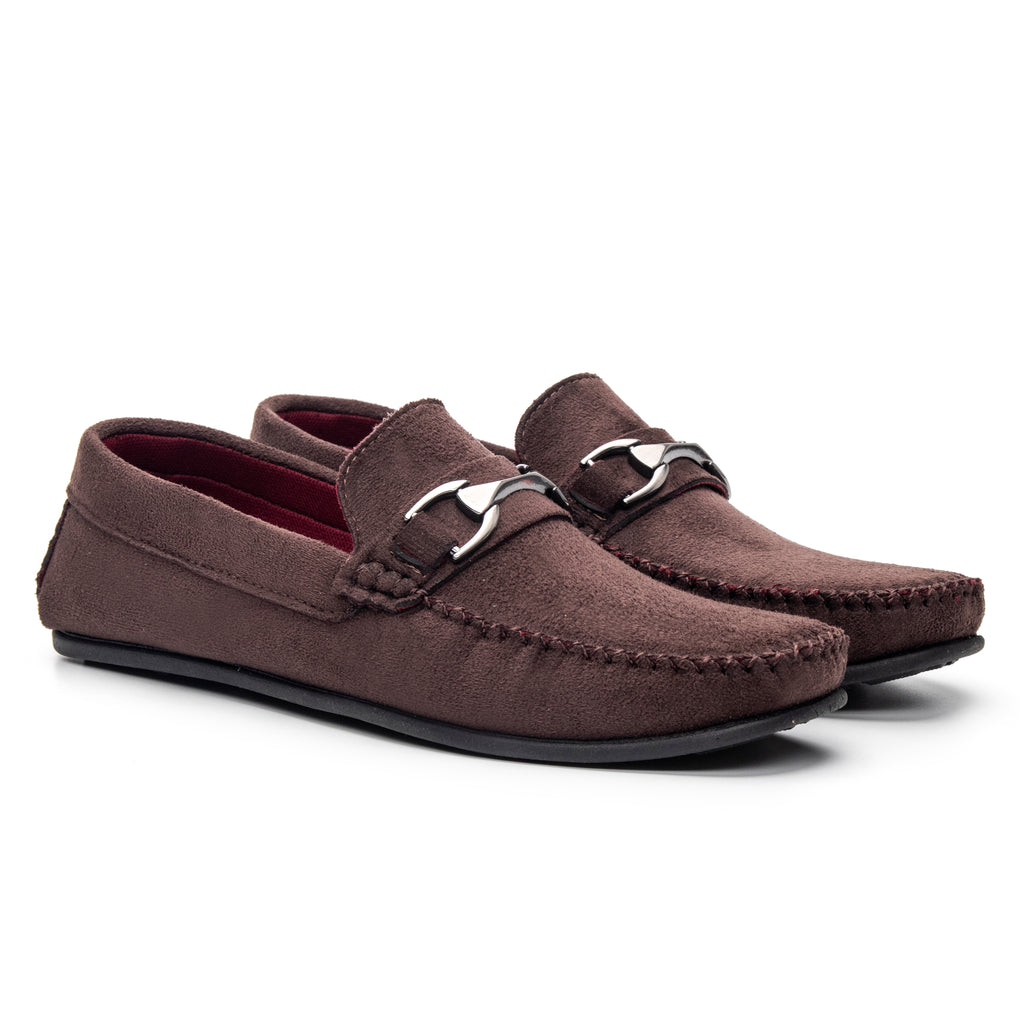 Mocassim Masculino — Marrom — vista lateral