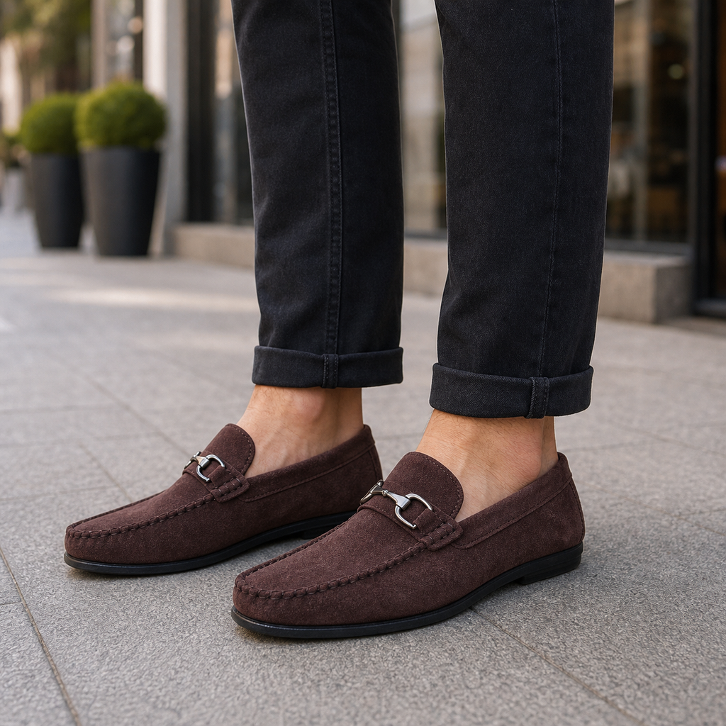Mocassim Masculino — Marrom — vista frontal