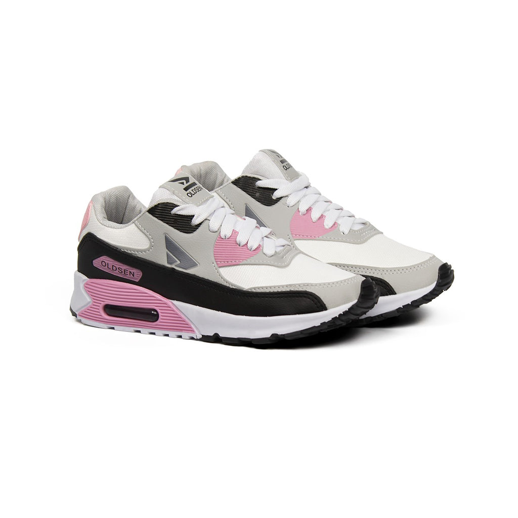 Tênis Masculino Casual Esportivo — Rosa — vista lateral