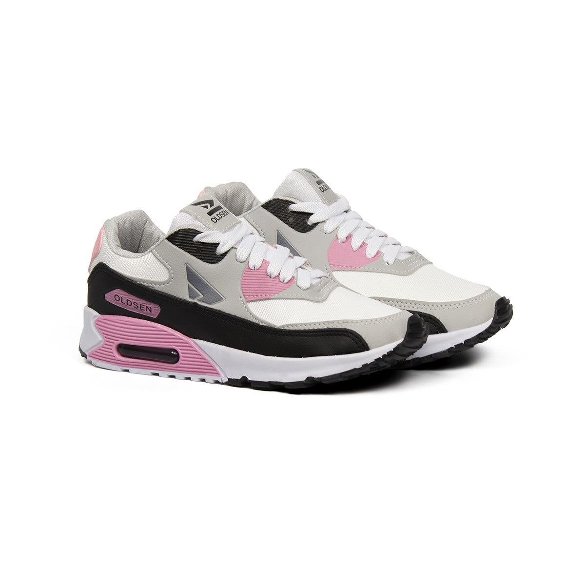 Tênis Masculino Casual Esportivo — Rosa — vista lateral