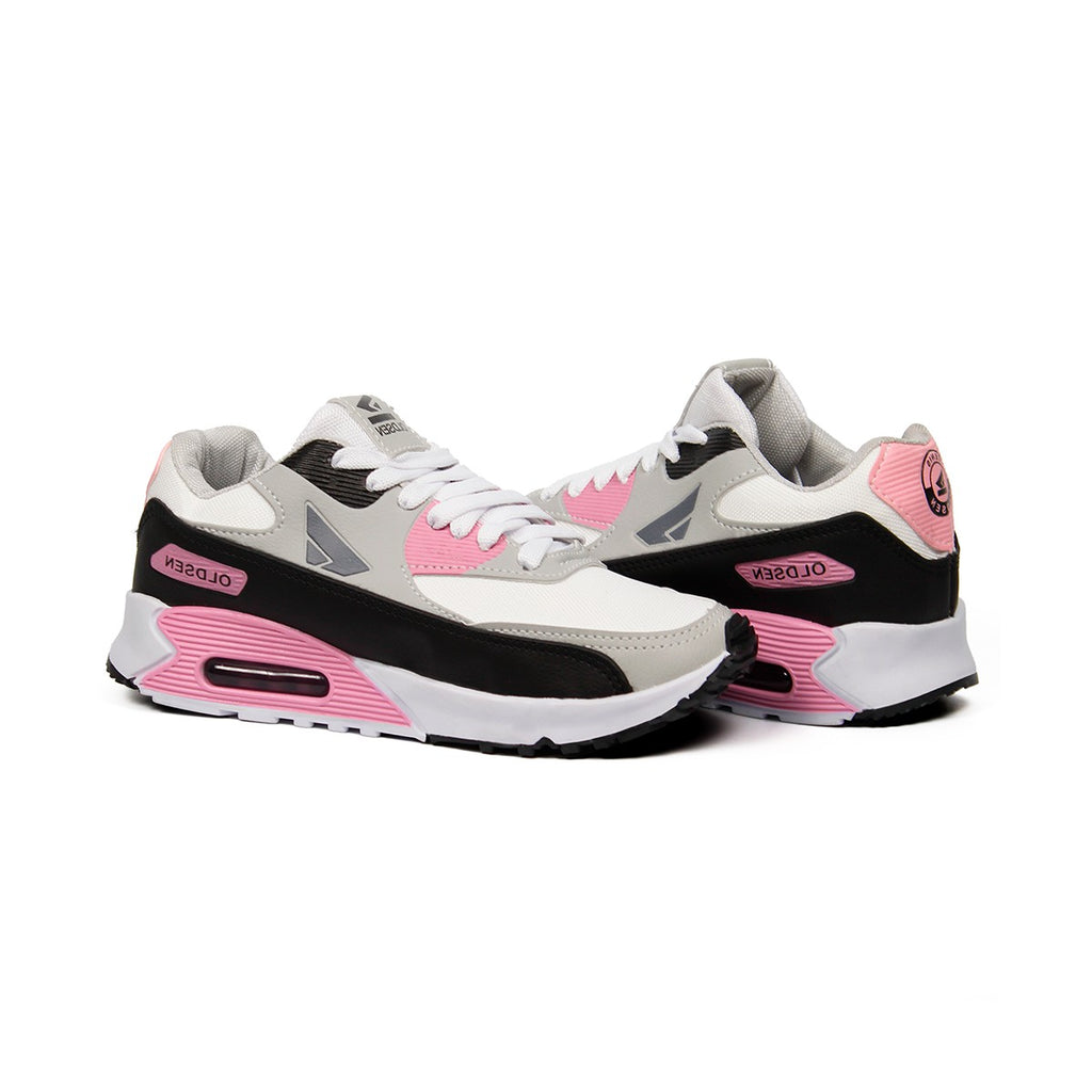 Tênis Masculino Casual Esportivo — Rosa — detalhe