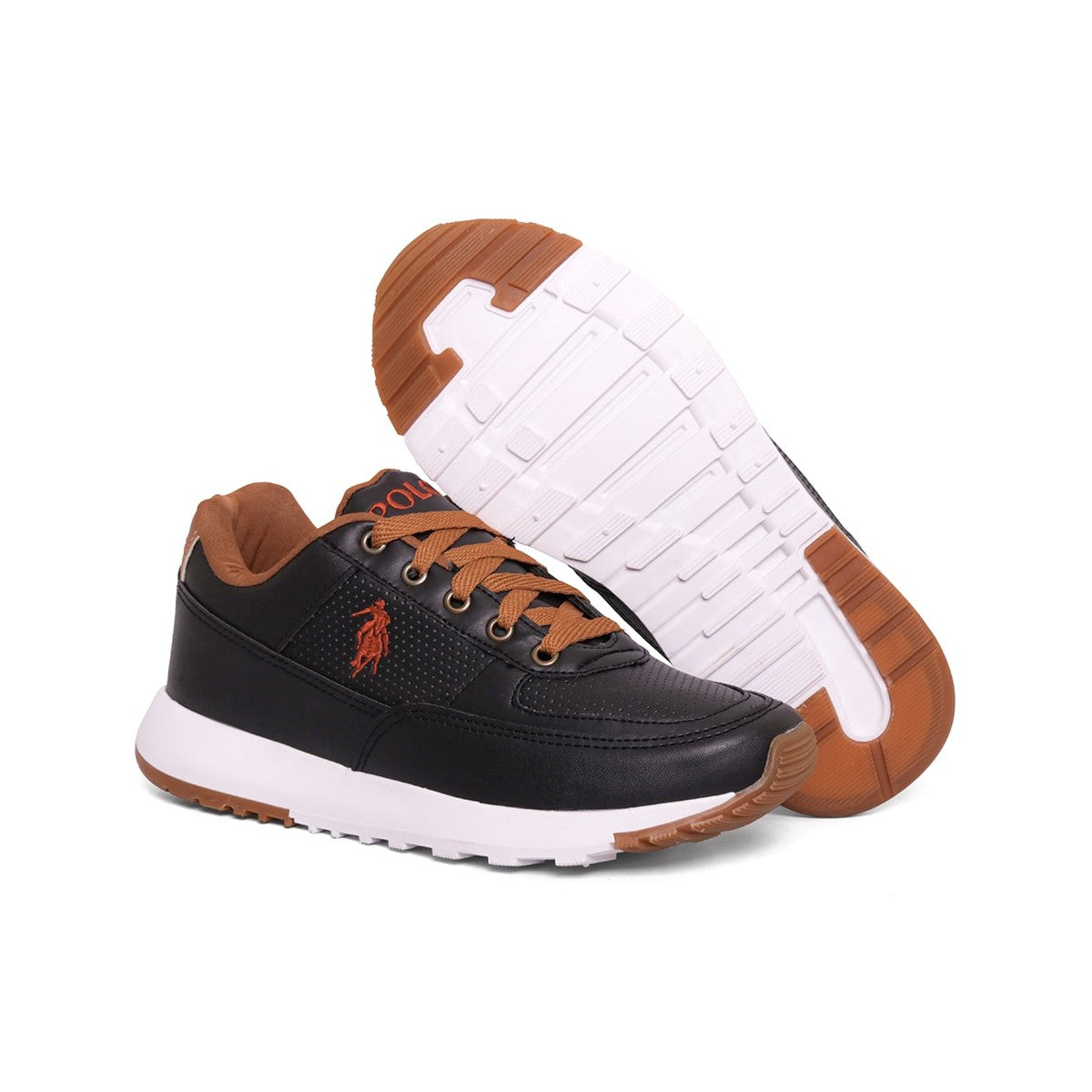 Sapatênis Masculino Casual — Preto — vista superior