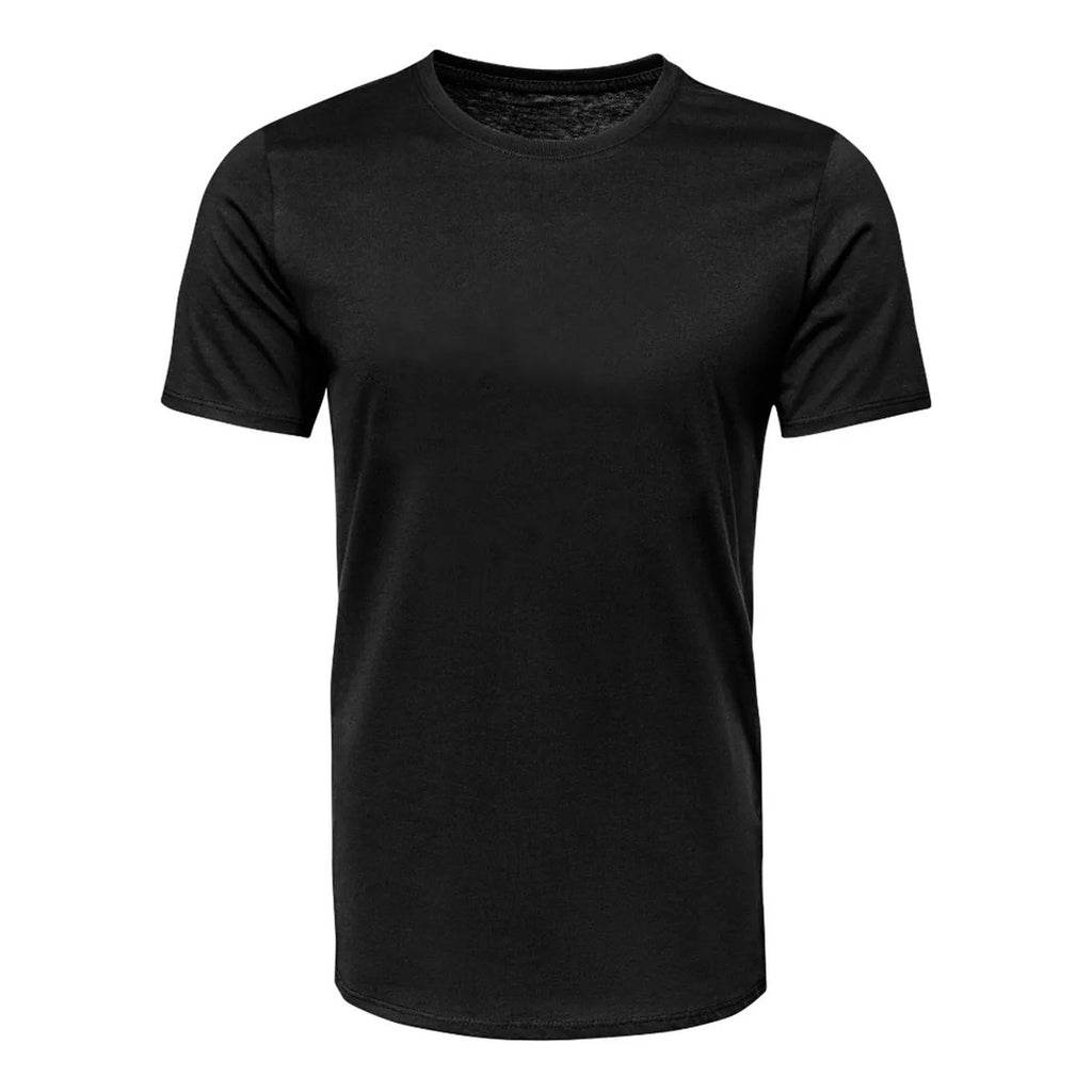 Camiseta Essenza Preto Básica Premium Unissex — Algodão Macio e Respirável, Gola Redonda Reforçada que Não Deforma e Modelagem Regular, Caimento Versátil e Confortável para o Dia a Dia, Combina com Qualquer Look