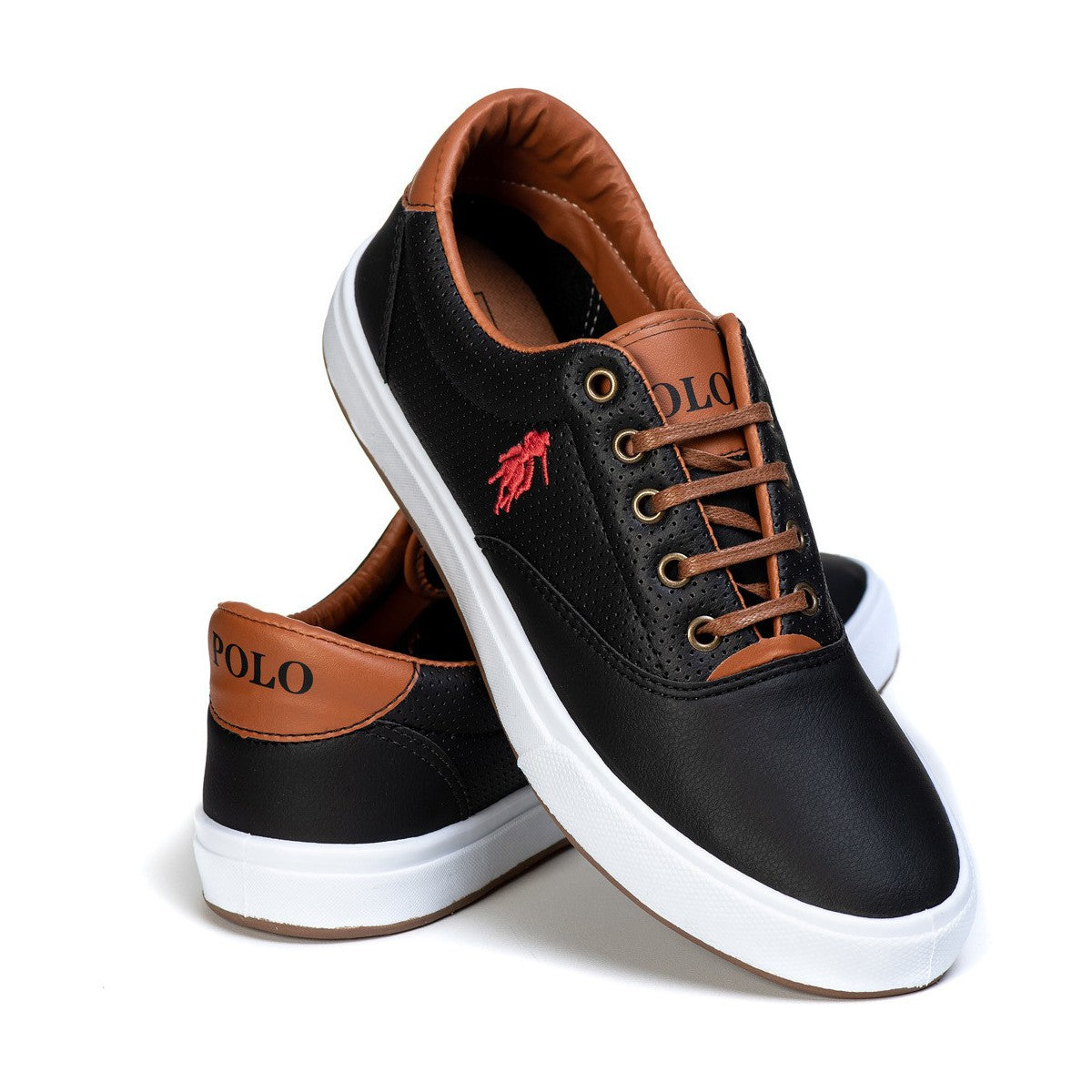 Sapatênis Masculino Casual — Preto — outro ângulo