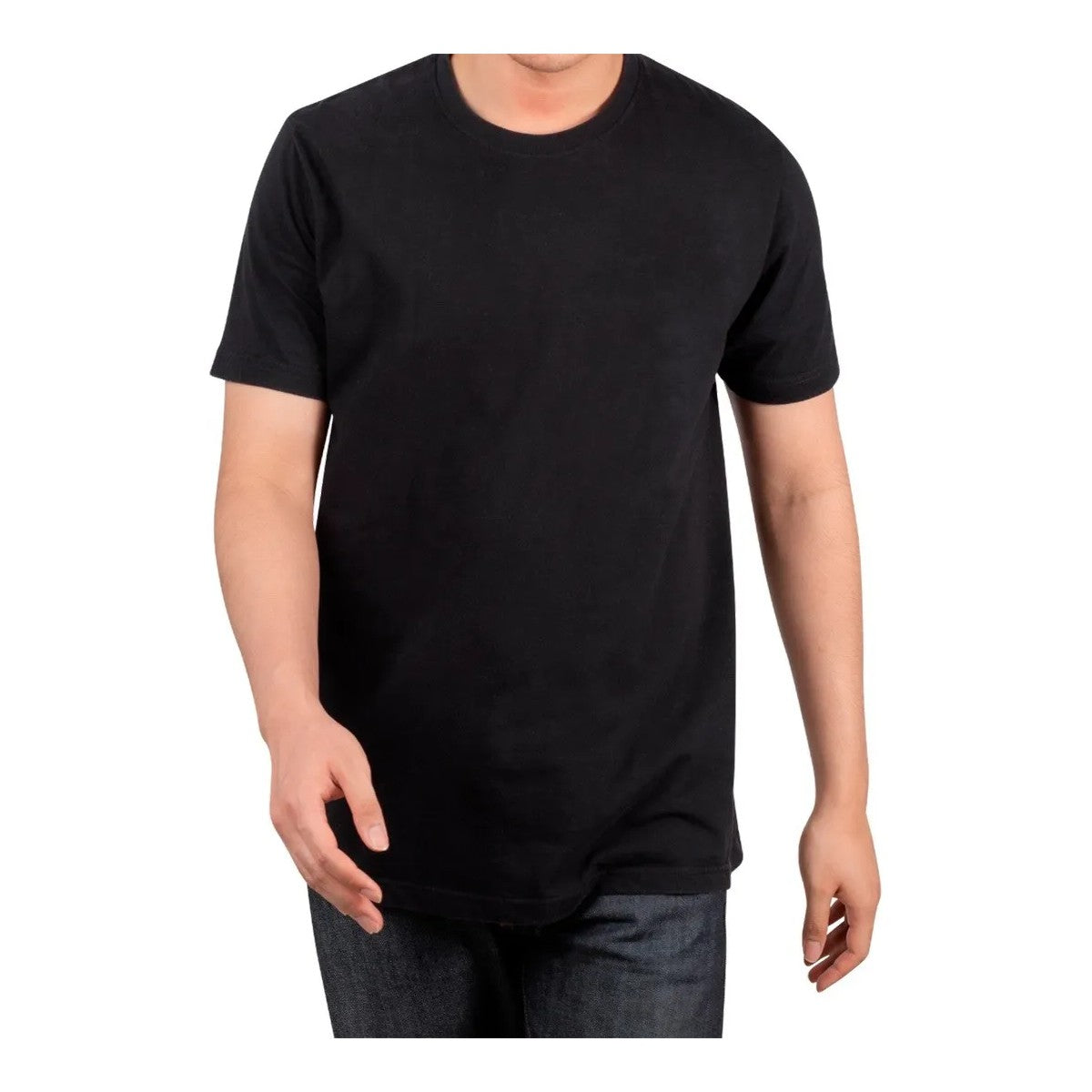 Camiseta Essenza Preto Básica Premium Unissex — Algodão Macio e Respirável, Gola Redonda Reforçada que Não Deforma e Modelagem Regular, Caimento Versátil e Confortável para o Dia a Dia, Combina com Qualquer Look