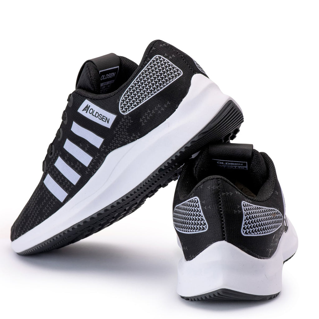Tênis Masculino Casual Esportivo — Preto — detalhe