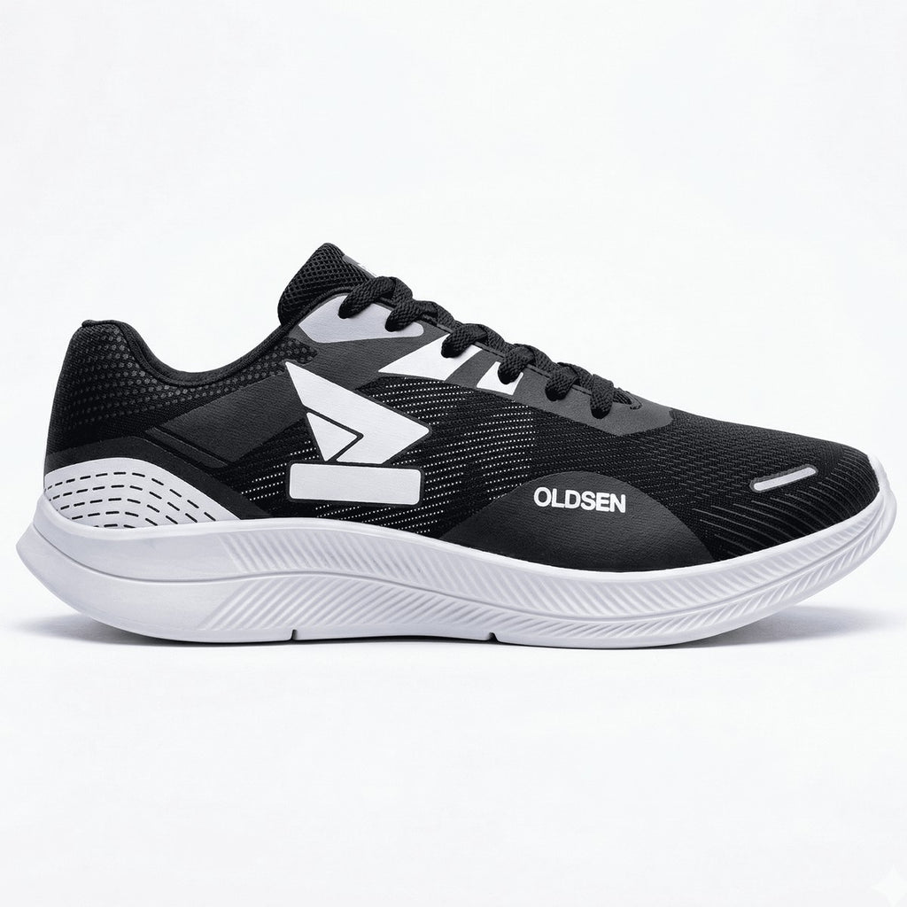 Tênis Masculino Casual Esportivo — Preto — detalhe
