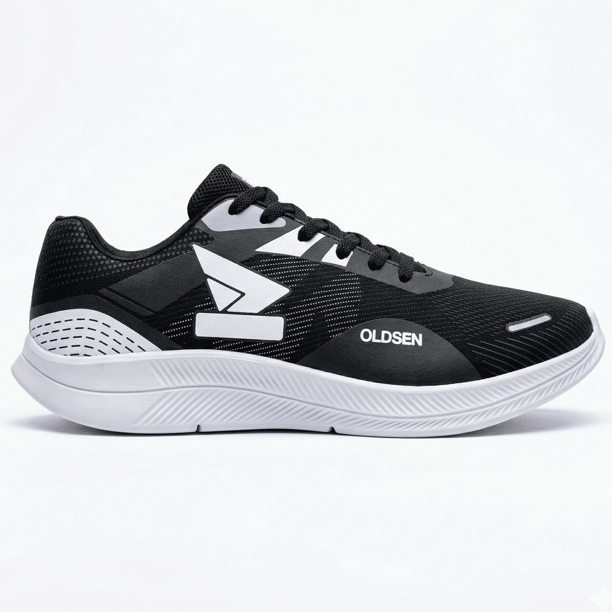 Tênis Masculino Casual Esportivo — Preto — detalhe