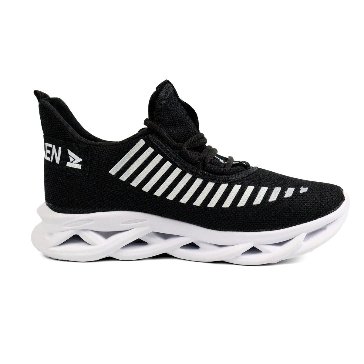 Tênis Masculino Casual Esportivo — Preto — outro ângulo