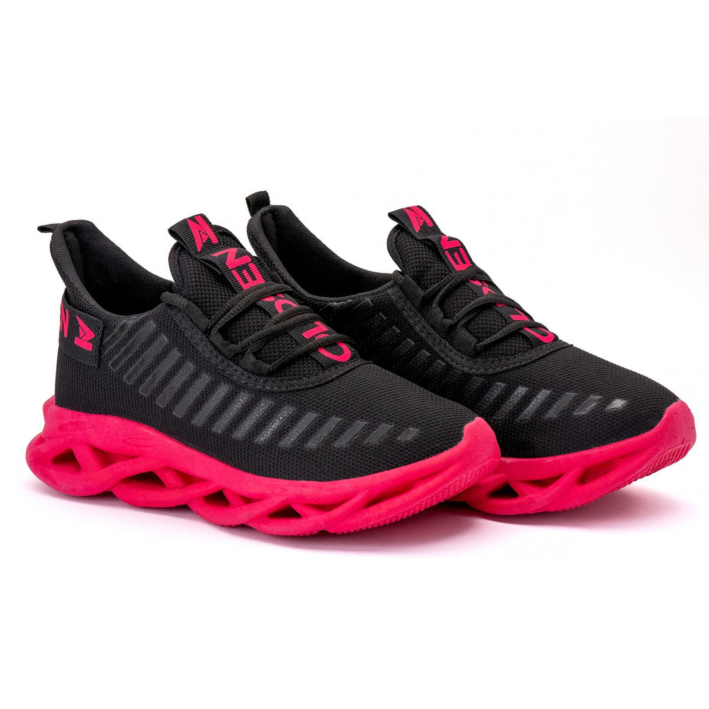Tênis Feminino Casual Esportivo — Preto — vista frontal