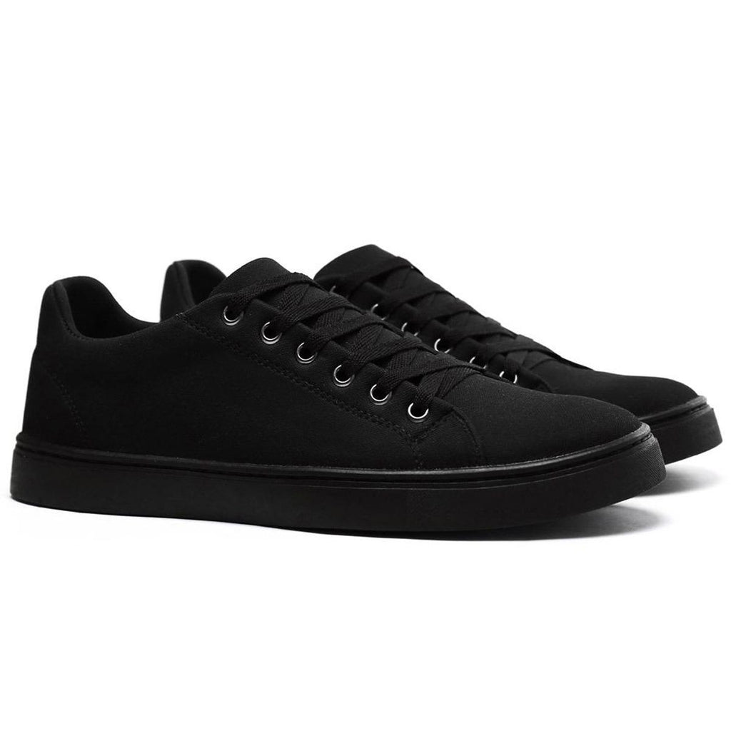 Sapatênis Masculino Casual — Preto — vista superior