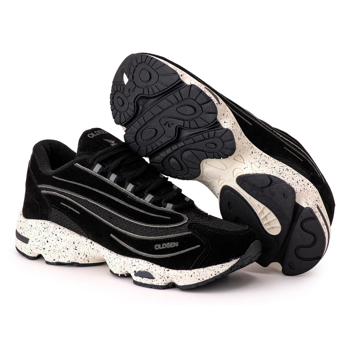 Tênis Masculino Casual Esportivo — Preto — vista frontal