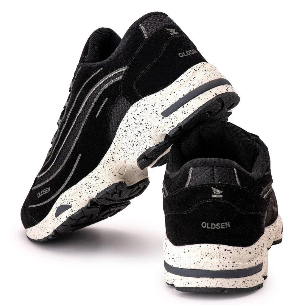 Tênis Masculino Casual Esportivo — Preto — detalhe