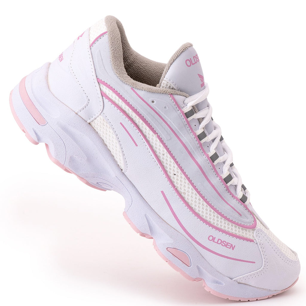 Tênis Feminino Casual Esportivo — Rosa — vista lateral