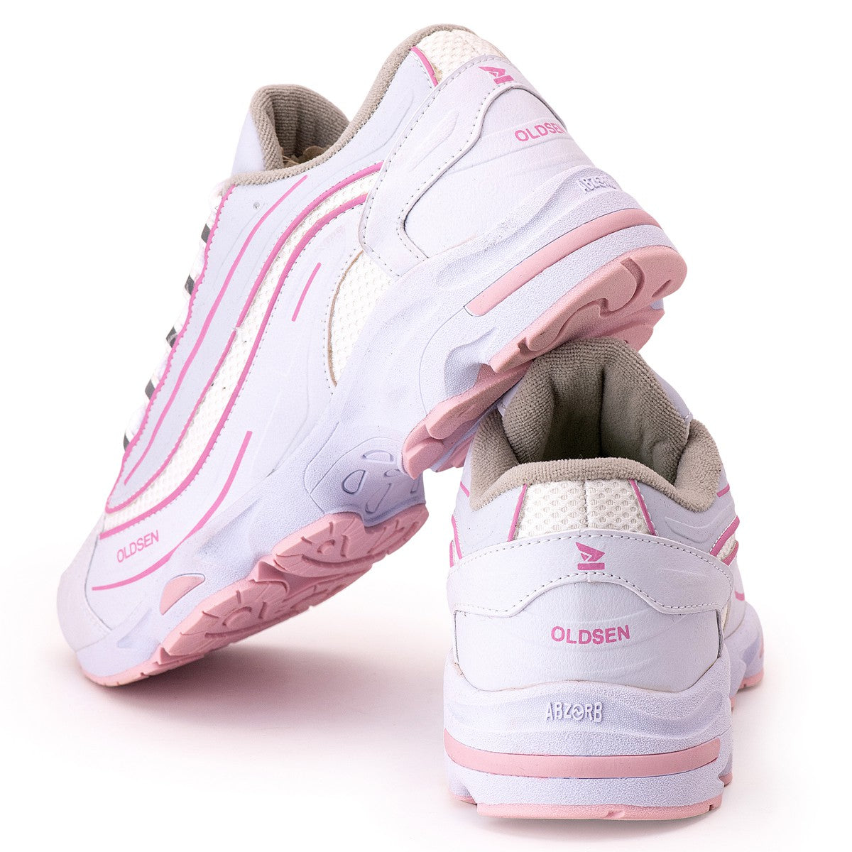 Tênis Feminino Casual Esportivo — Rosa — vista superior
