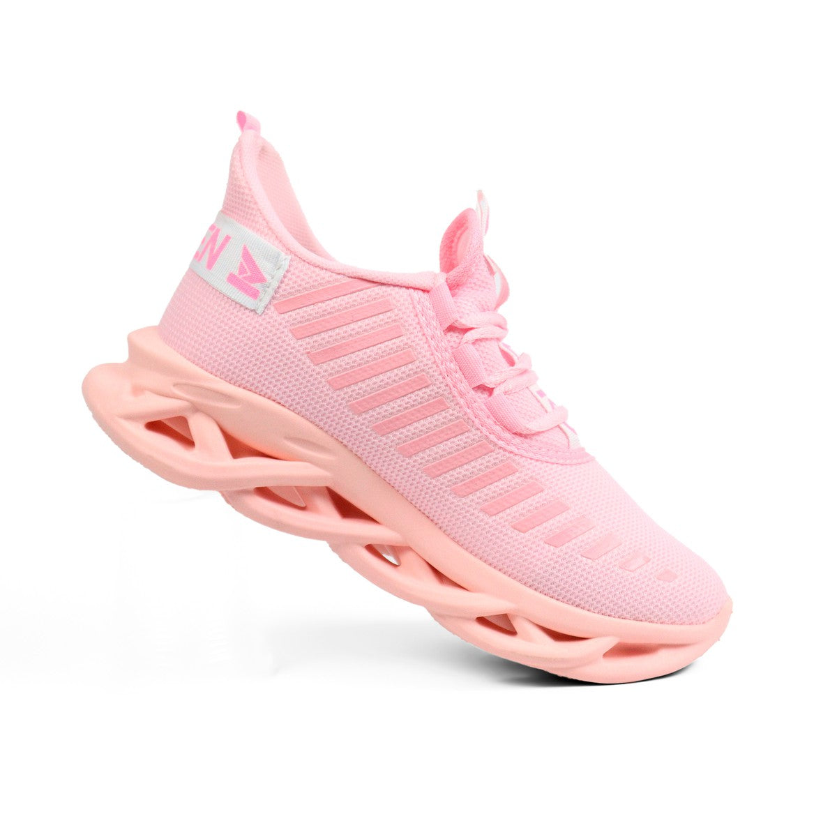 Tênis Feminino Casual Esportivo — Rosa — vista lateral