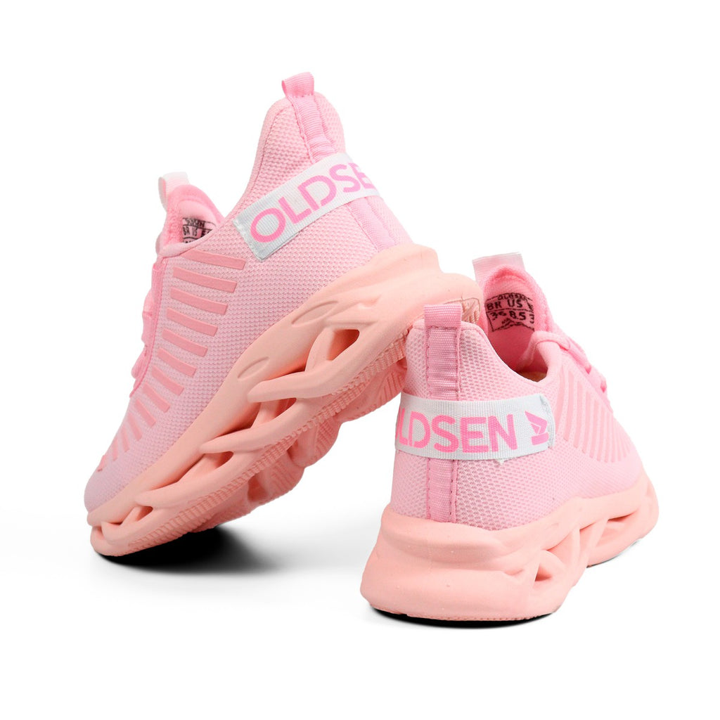 Tênis Feminino Casual Esportivo — Rosa — outro ângulo