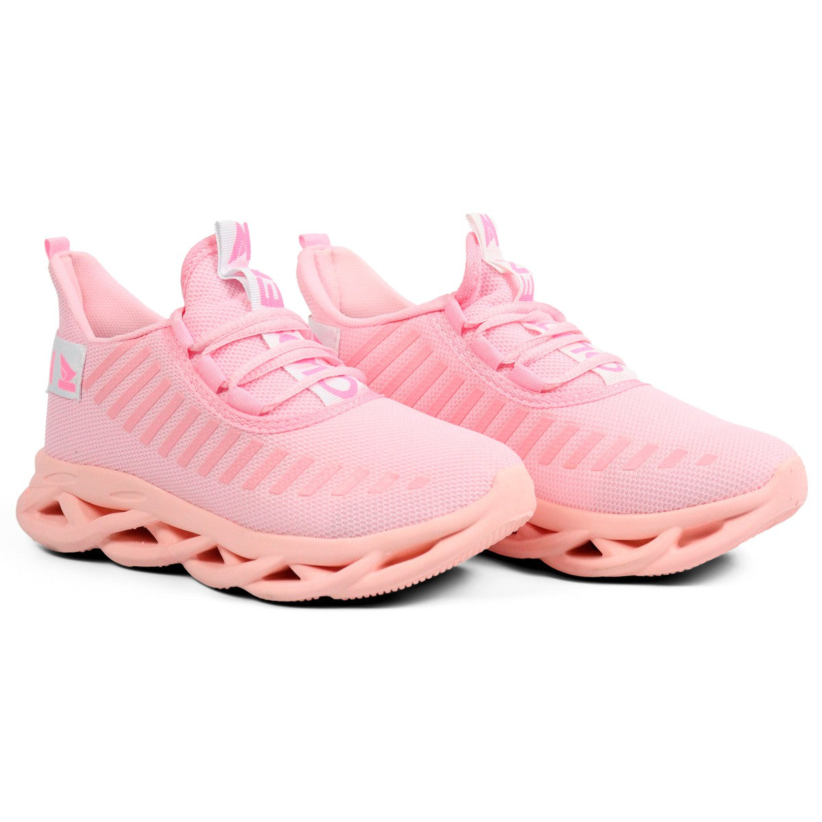 Tênis Feminino Casual Esportivo — Rosa — vista frontal
