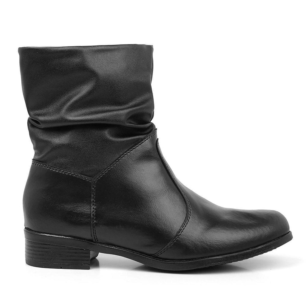Bota Feminina Cano Médio — Caramelo — vista frontal