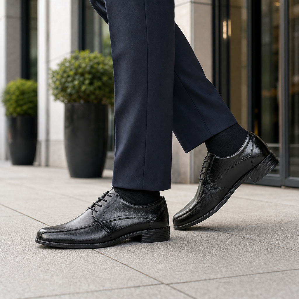 Sapato Oxford Masculino Social — Preto — vista frontal