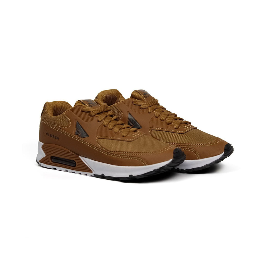 Tênis Masculino Casual Esportivo — Café — vista lateral