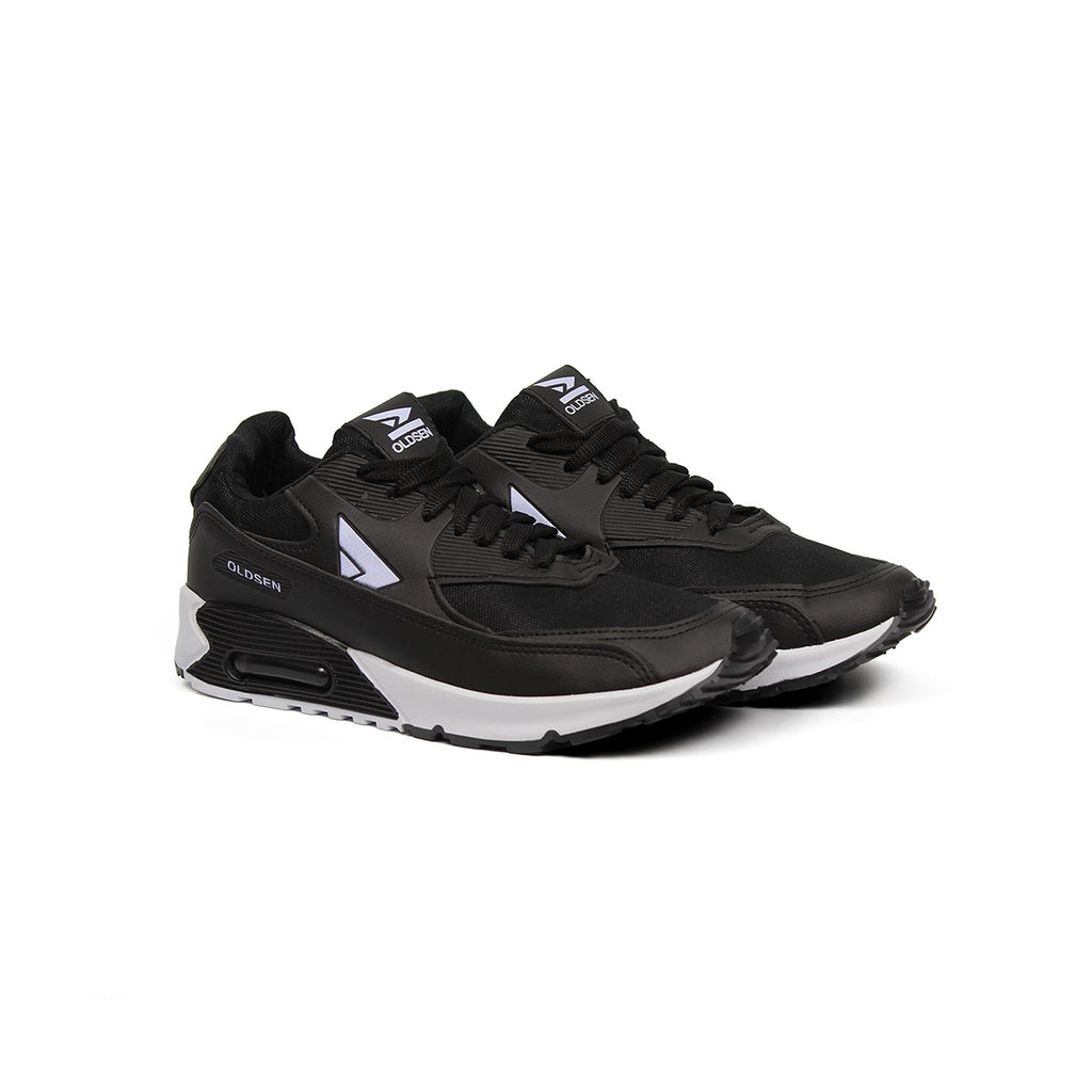 Tênis Masculino Casual Esportivo — Preto — vista lateral