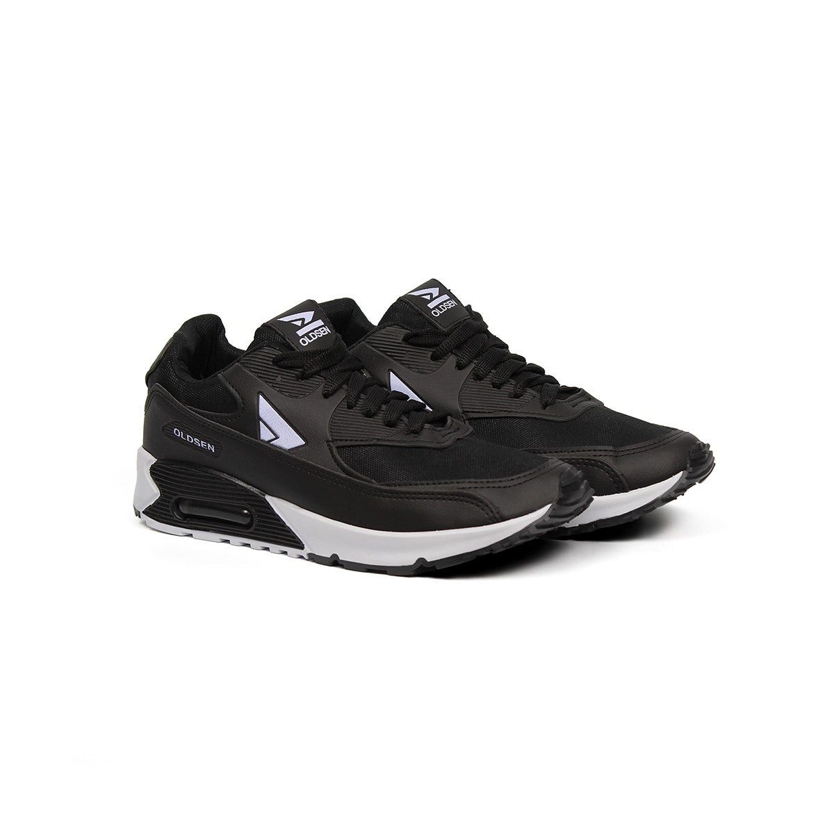 Tênis Masculino Casual Esportivo — Preto — vista lateral
