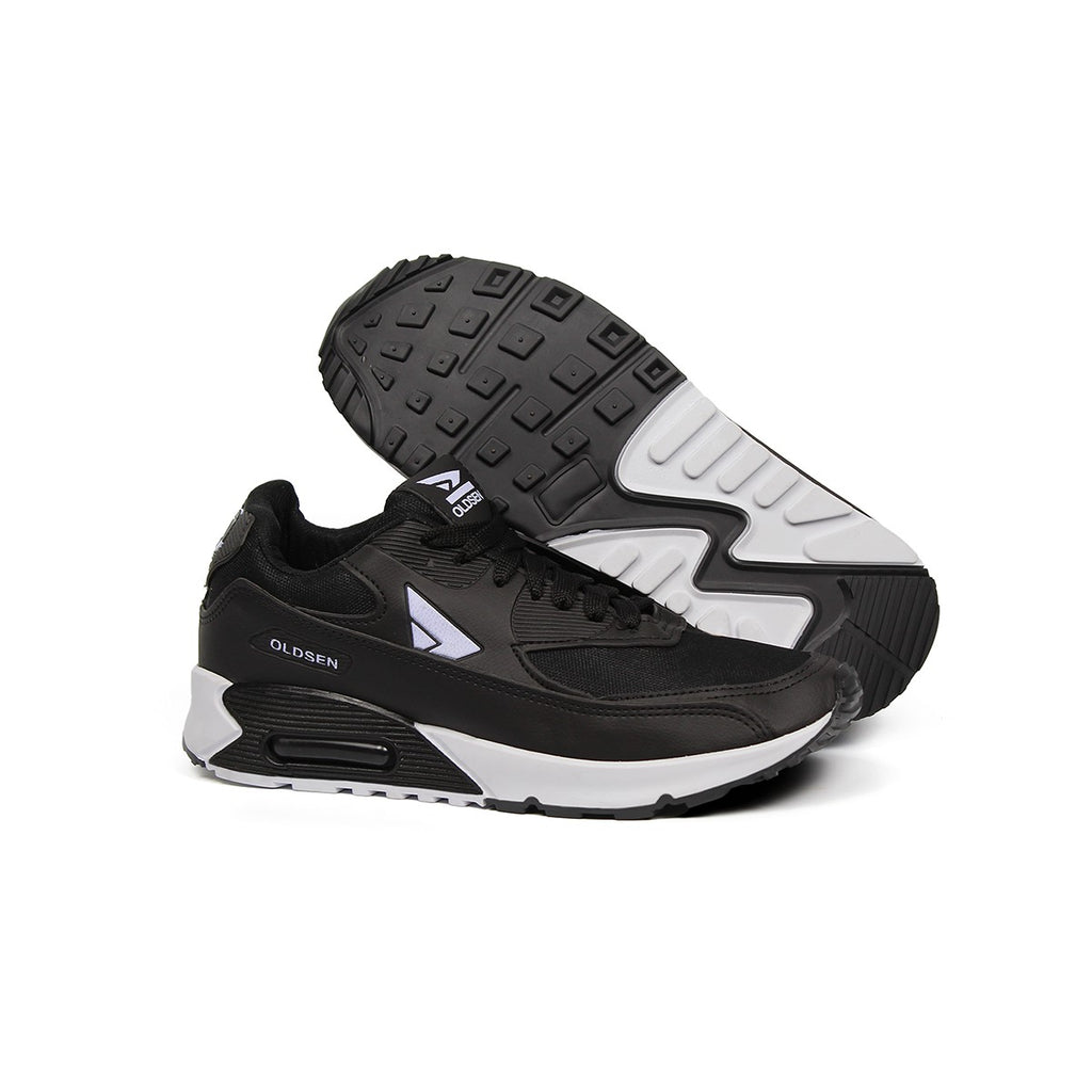 Tênis Masculino Casual Esportivo — Preto — vista frontal