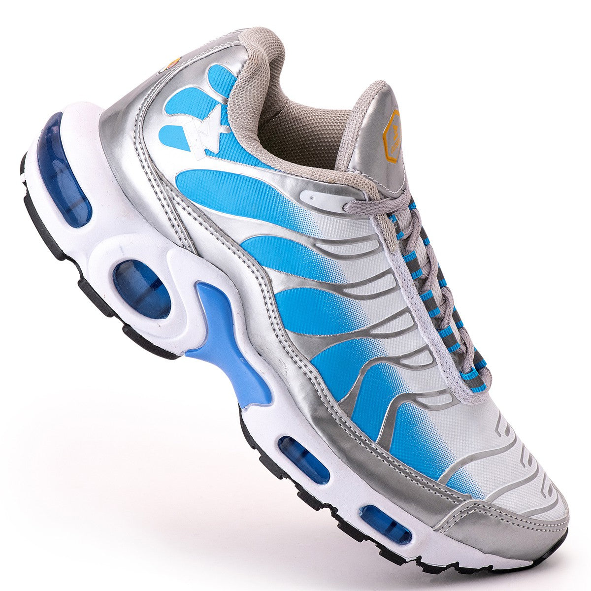Tênis Masculino Casual Esportivo — Azul — vista lateral